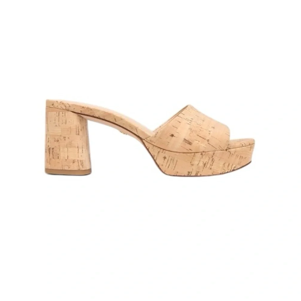 Veronica Beard - Dali Platform Cork Block Heel Sandals Sz 9.5